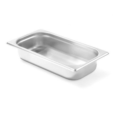 Conteneur GN 1/3 hauteur 65 mm en acier inoxydable - Hendi 800423