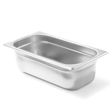 GN 1/3 container 100 mm made of stainless steel - Hendi 800430