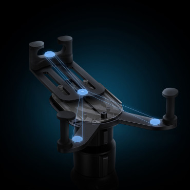 Držalo za avtomobile za prezračevanje Checkering Stabilne serije Black