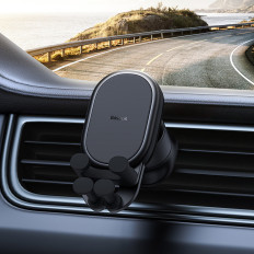 Držalo za avtomobile za prezračevanje Checkering Stabilne serije Black