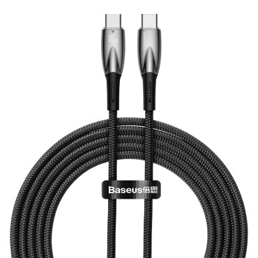 Kabel Schnelle Ladekabel Glimmer Serie USB-C 480MB / s PD 100W 2M schwarz