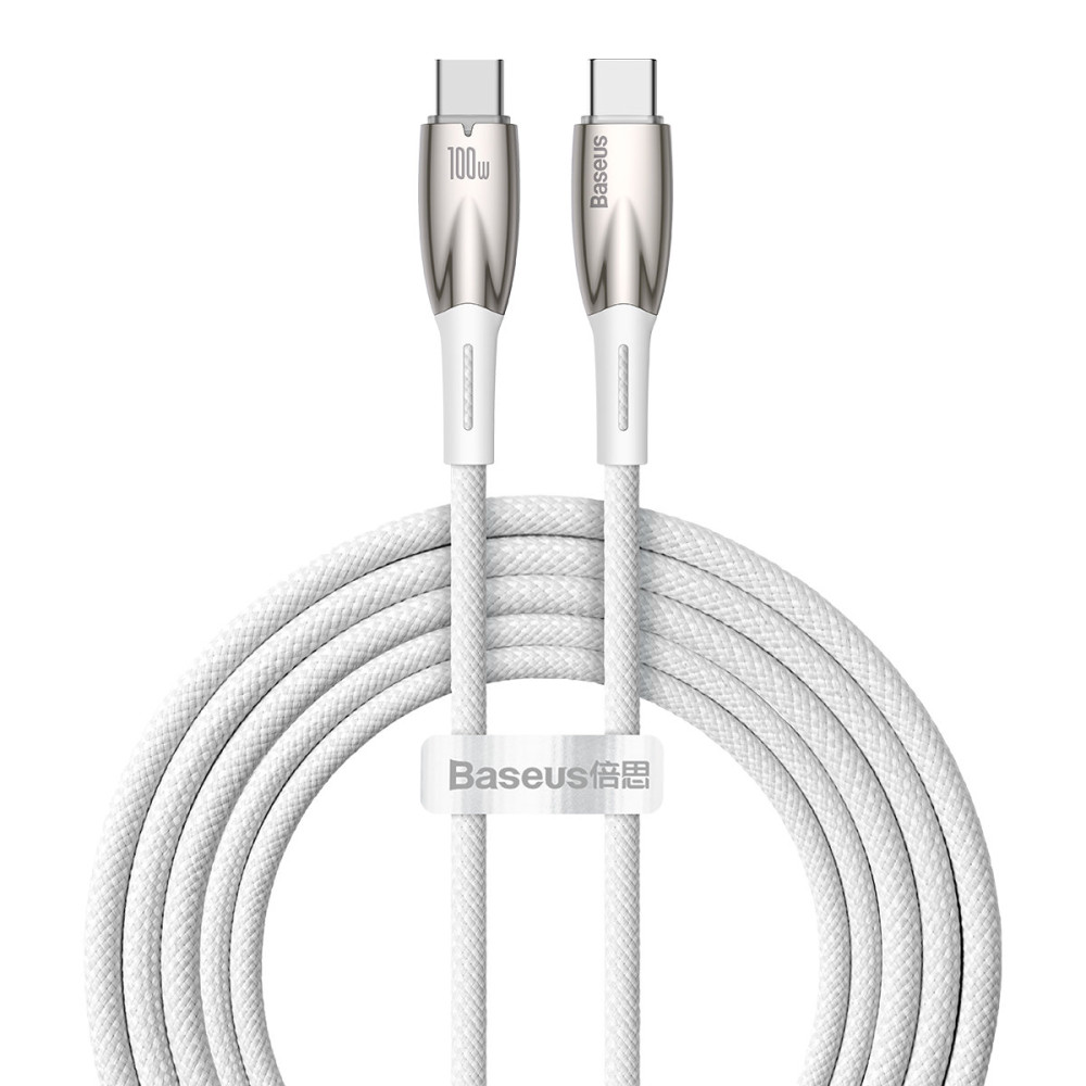 Cavo Cavo di ricarica rapido Gilmer Series USB-C 480 MB / s PD 100W 2M bianco