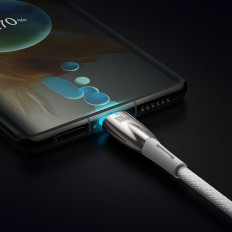 Καλώδιο γρήγορης φόρτισης καλώδιο Glimmer Σειρά USB-C 480MB / S PD 100W 2M Λευκό