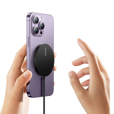 Μικρός φορτωτής επαγωγής για Magsafe Simple Mini3 15W Μαύρο