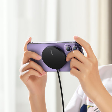 Lille induktionslæsser til Magsafe Simple Mini3 15W Sort