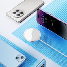 Μικρός φορτωτής επαγωγής για Magsafe Simple Mini3 15W Silver