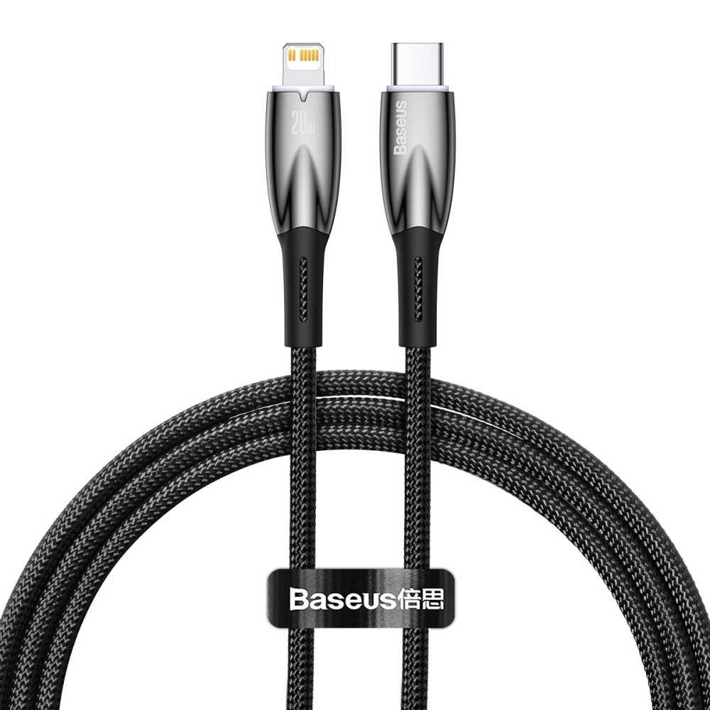 Kabel brz punjenje kabel iPhone USB-c - munje 480mb / s pd 20w 1m crno