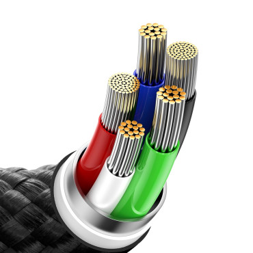 Kabel Snabb Laddningsladd IPHONE USB-C - Lightning 480MB / S PD 20W 1M Svart