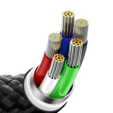 Kabel brz punjenje kabel iPhone USB-c - munje 480mb / s pd 20w 1m crno