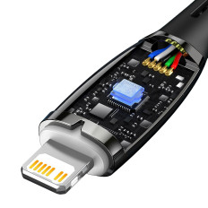 Kabel Snabb Laddningsladd IPHONE USB-C - Lightning 480MB / S PD 20W 1M Svart