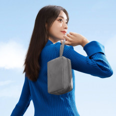 Sac de voyage Sachet Sac Sac sur les écouteurs de téléphone et autres accessoires gris