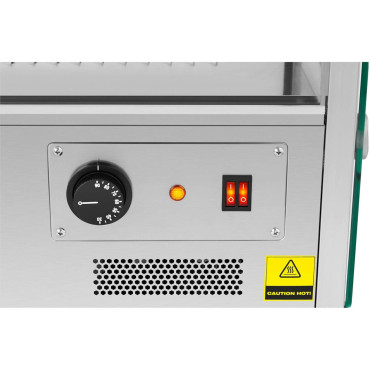 Local de aquecimento. Aparelho para apresentação de pratos 3 prateleiras 1500 W 160 L