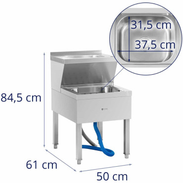 Sjunker till mopp med handfat 61 x 50 x 84,5 cm