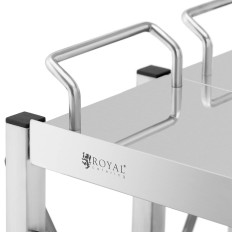 Kokkupandav Waiter Woritering Roostevabast terasest 3 riiulid kuni 90 kg