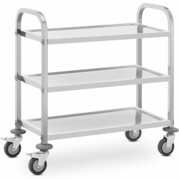 Servitörshandtaget för att betjäna 3 hyllor 73 x 38 cm till 81 kg