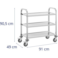 Natakar Ročaj za serviranje 3 police 73 x 38 cm do 81 kg