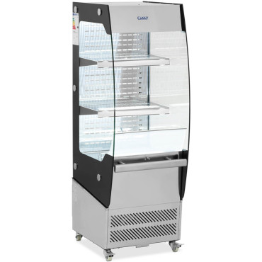 Glazētas LED izstādes vieta 2 plaukti 180 l