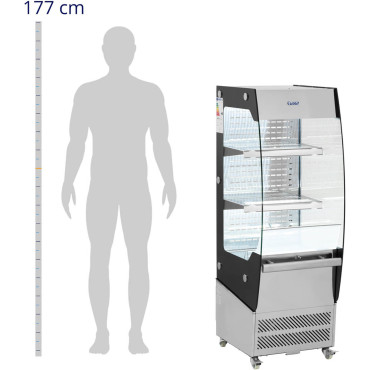 Sito espositivo LED smaltato 2 ripiani da 180 l