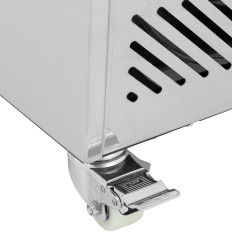 Glaset LED-udstillingssted 2 hylder 180 l