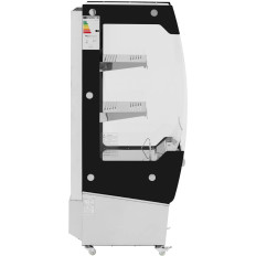 Glaset LED-udstillingssted 2 hylder 180 l