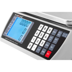 Kereskedelmi üzlet LCD 22,3 x 17,4 cm 30 kg / 1 g