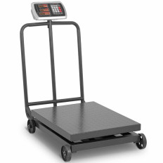 Escala de plataforma industrial 600 kg / 100 g de ruedas LCD