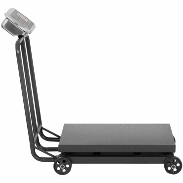 Escala de plataforma industrial 600 kg / 100 g LCD rodas