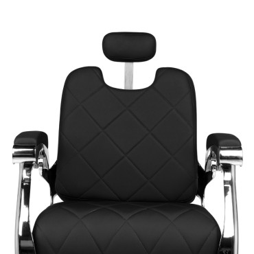Gabbiano Barber Chair Dario zwart — vooraanzicht