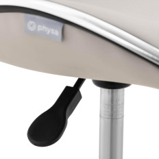 Silla cosmética con respaldos sobre ruedas. Physa Bochum - gris