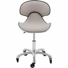 Silla cosmética con respaldos sobre ruedas. Physa Bochum - gris