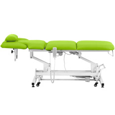 Mesa cosmética de cama para massagem elétrica 3 motores 250 kg nantes - verde claro