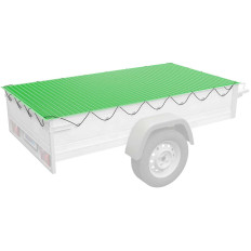 Sécurité maille charge de protection sur une remorque 2,5 x 3,5 m Vert