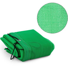 Beveiligingsmesh-beschermende belasting op een aanhangwagen 2.5 x 3,5 m groen