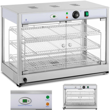 Ogrevanje segreje za predstavitve hrane 3 police 25-85C 1200W