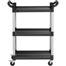 Servis Číšník vozík 3 plastová police 63 x 40 cm až 90 kg