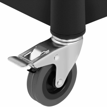 Service servitör vagn 3 plast hyllor 63 x 40cm till 90 kg
