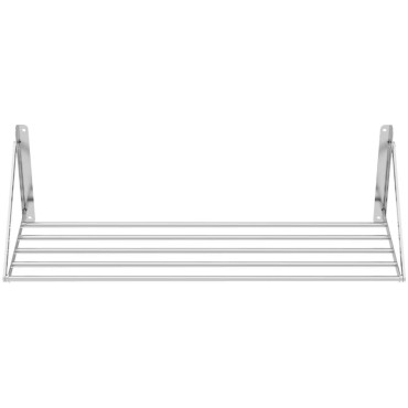 Wall Polica Obešanje iz nerjavečega jekla Zlaganje 120 x 45 cm