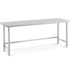 Tavolo per cucina in acciaio inox 200 x 60 cm