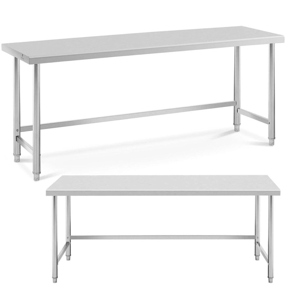 Nerūdijančio plieno virtuvės stalas 100 x 70 cm
