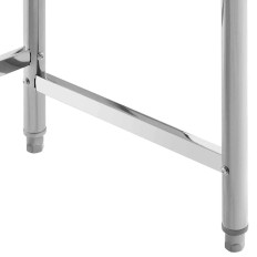 Table de cuisine en acier inoxydable 100 x 70cm