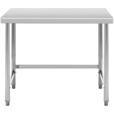 Mesa de cocina de acero inoxidable 100 x 70 cm