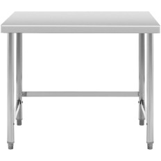 Stainless steel kitchen table 100 x 70cm