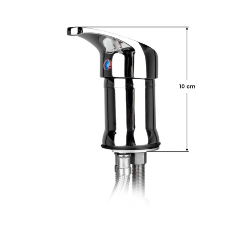 Batería de lavado para peluquería GABBIANO Chrome — vista lateral