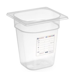 Conteneur en polypropylène GN 1/6 hauteur 200 mm - Hendi 880456