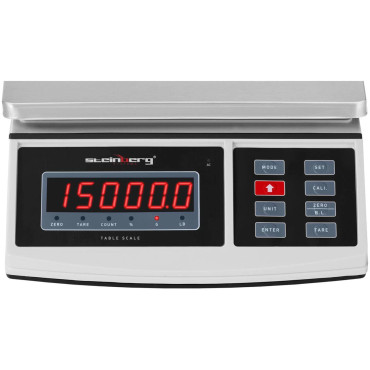 Plataforma de peso postal 21 x 27cm Bateria + fonte de alimentação 15kg / 0.5g