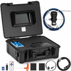 Ενδοσκόπιο HD Camera Camera Sonda 30m LED έγχρωμη οθόνη TFT 7 ''