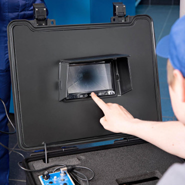 Endoscope HD pregled kamera Sonda 30m LED barvni prikaz TFT 7 ''