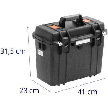Dopravné puzdro. Ochranná box s špongiou. Vodotesné 35x15x29cm 15l