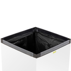 Mand voor segregatie afval gemengd staal 30.5x30.5x70cm 60l