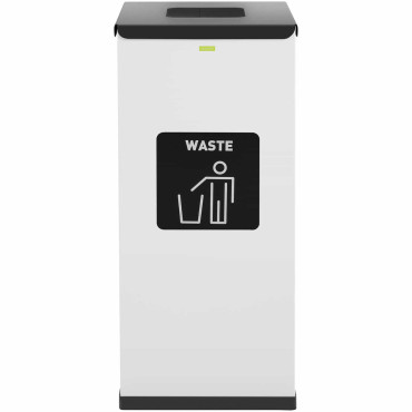 Grozs segregācijas atkritumiem Jaukta tērauda 30.5x30.5x70cm 60l